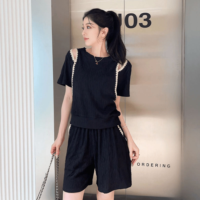 เกาหลีแฟชั่นปิดไหล่เสื้อยืด 2  - Korean Lifestyle บทวิจารณ์และราคา