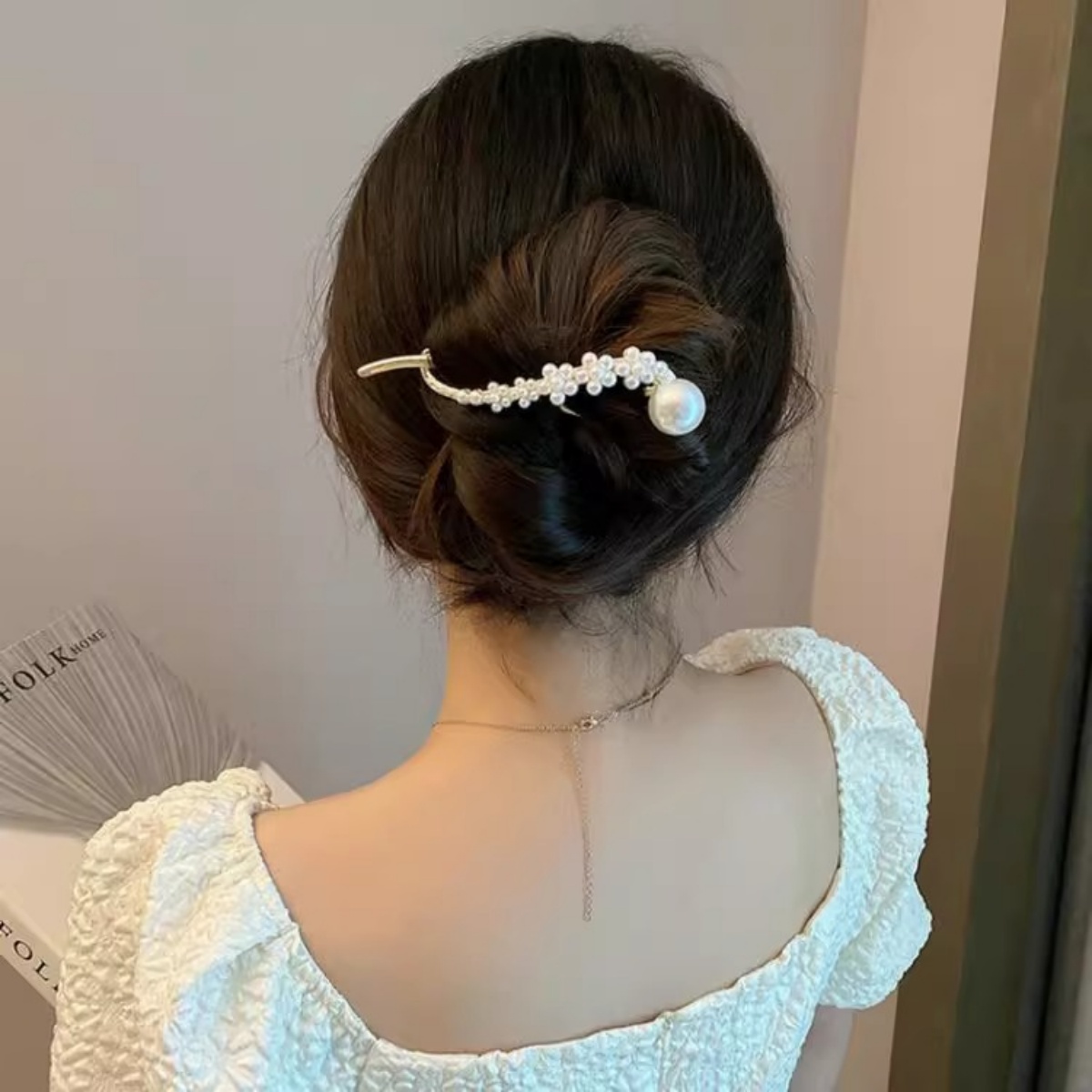 Elegant Glitter ไข่มุกผมคลิปสํ - Korean Daily Lifestyle บทวิจารณ์และราคา