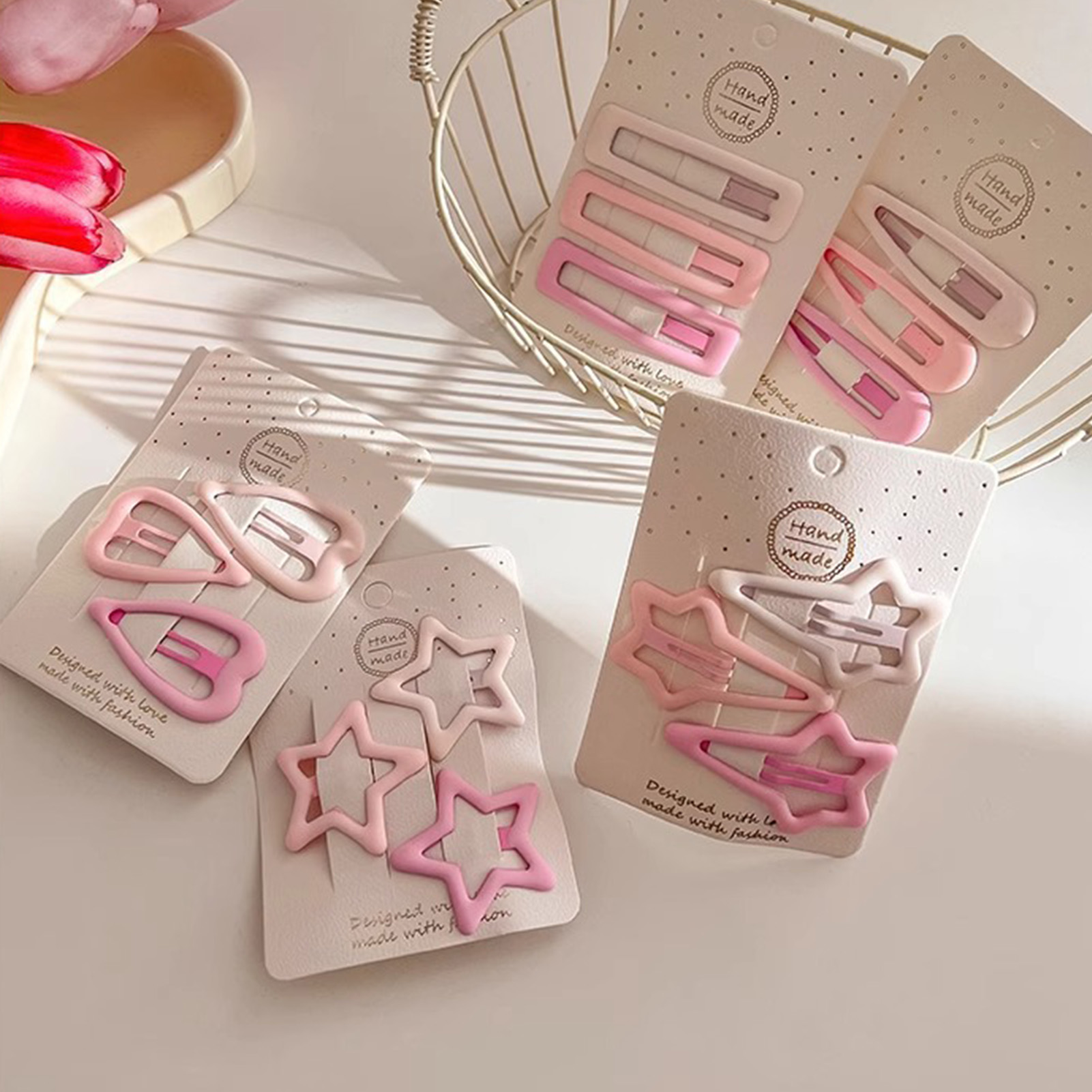 เข็มกลัดติดผมสไตล์หวาน 3 ชิ้น  - Korean Daily Lifestyle บทวิจารณ์และราคา